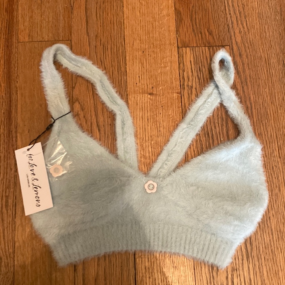 For Love and Lemons Blue Top